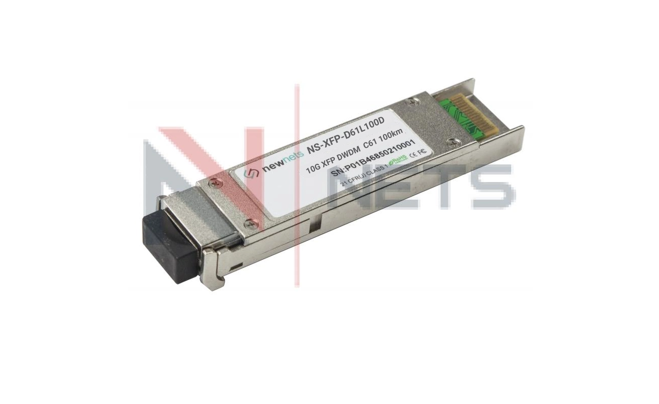 Оптический трансивер NS-XFP 10G DWDM, 61 канал, длина волны 1528.77nm, дальность 100km, LC, DDM