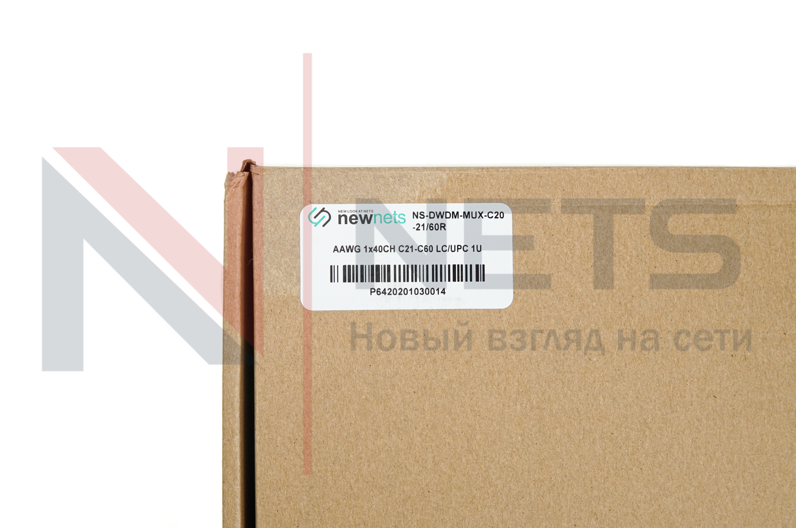 Оптический мультиплексор DWDM 1x40, каналы 21-60, (LC/UPC), COM (LC/UPC), RACK-AAWG