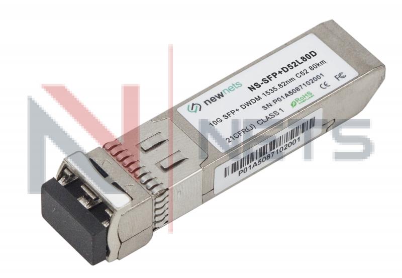 Оптический трансивер NS-SFP+ 10G DWDM, 52 канал, длина волны 1535.82nm, дальность 80km, LC, DDM