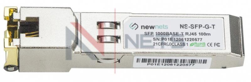 Медный трансивер NS-SFP-GT1000 Base-T, RJ-45, 1000MB, 100m