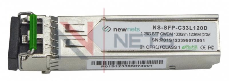 Оптический трансивер NS-SFP 1.25G CWDM, длина волны 1330nm, дальность 120km, LC, DDM